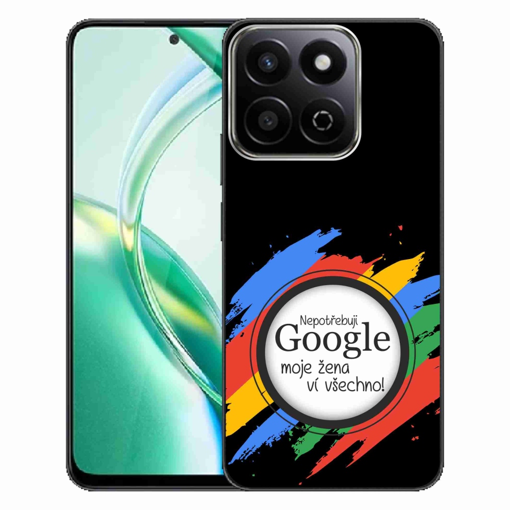 Gélový kryt mmCase na Honor 200 Smart 5G - žena vie všetko čierne pozadie