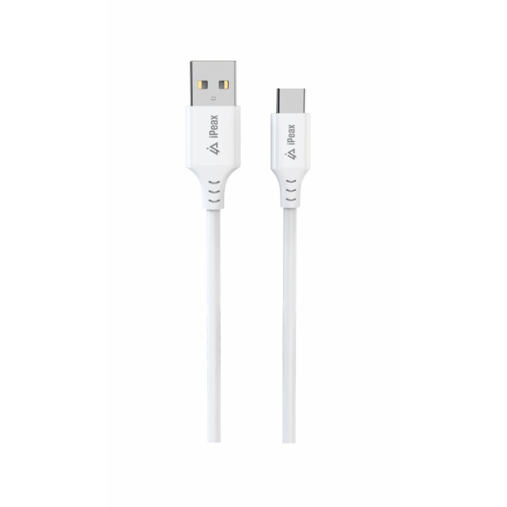 iPEAX TPU kábel USB-A / USB-C 1,5M, USB 2.0 - biely