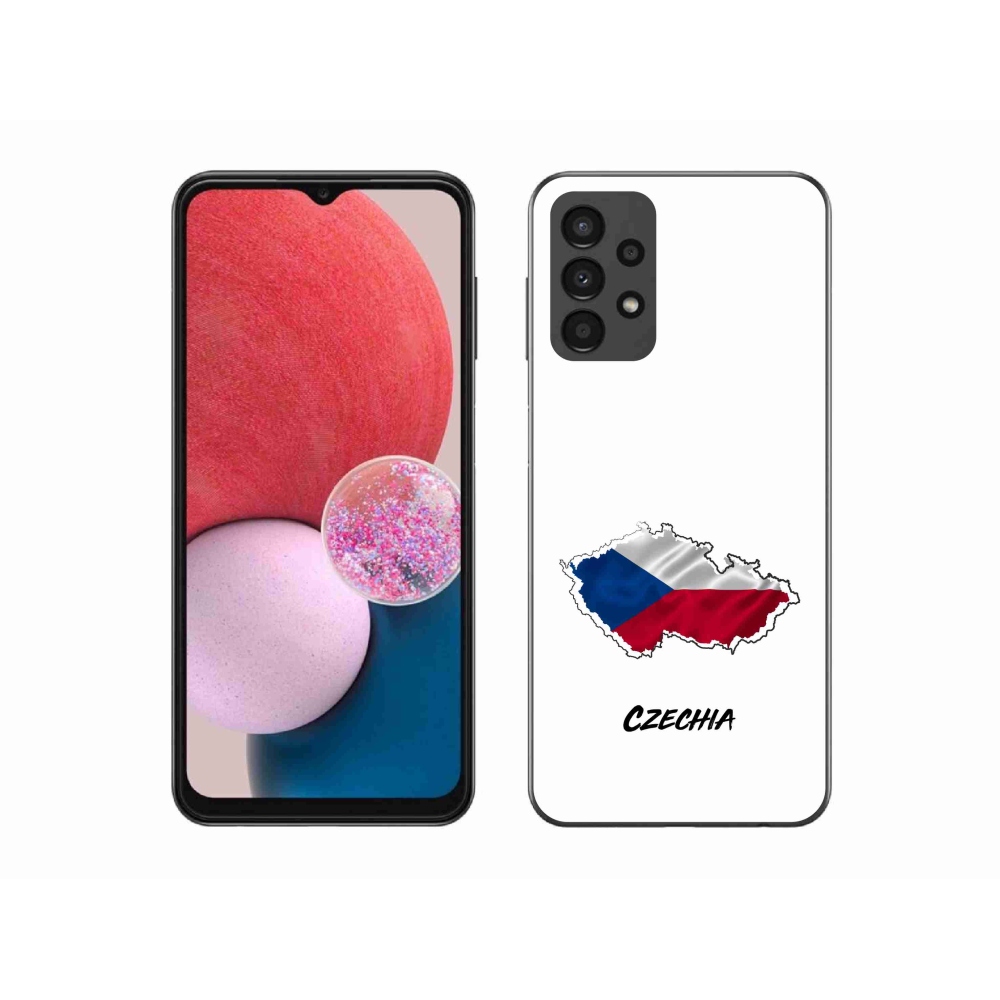 Gélový kryt mmCase na Samsung Galaxy A13 4G - Czechia biele pozadie