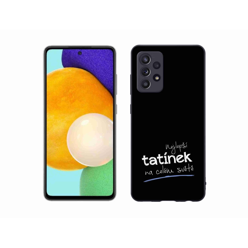 Gélový kryt mmCase na Samsung Galaxy A52/A52 5G - najlepší otecko 4 čierne pozadie