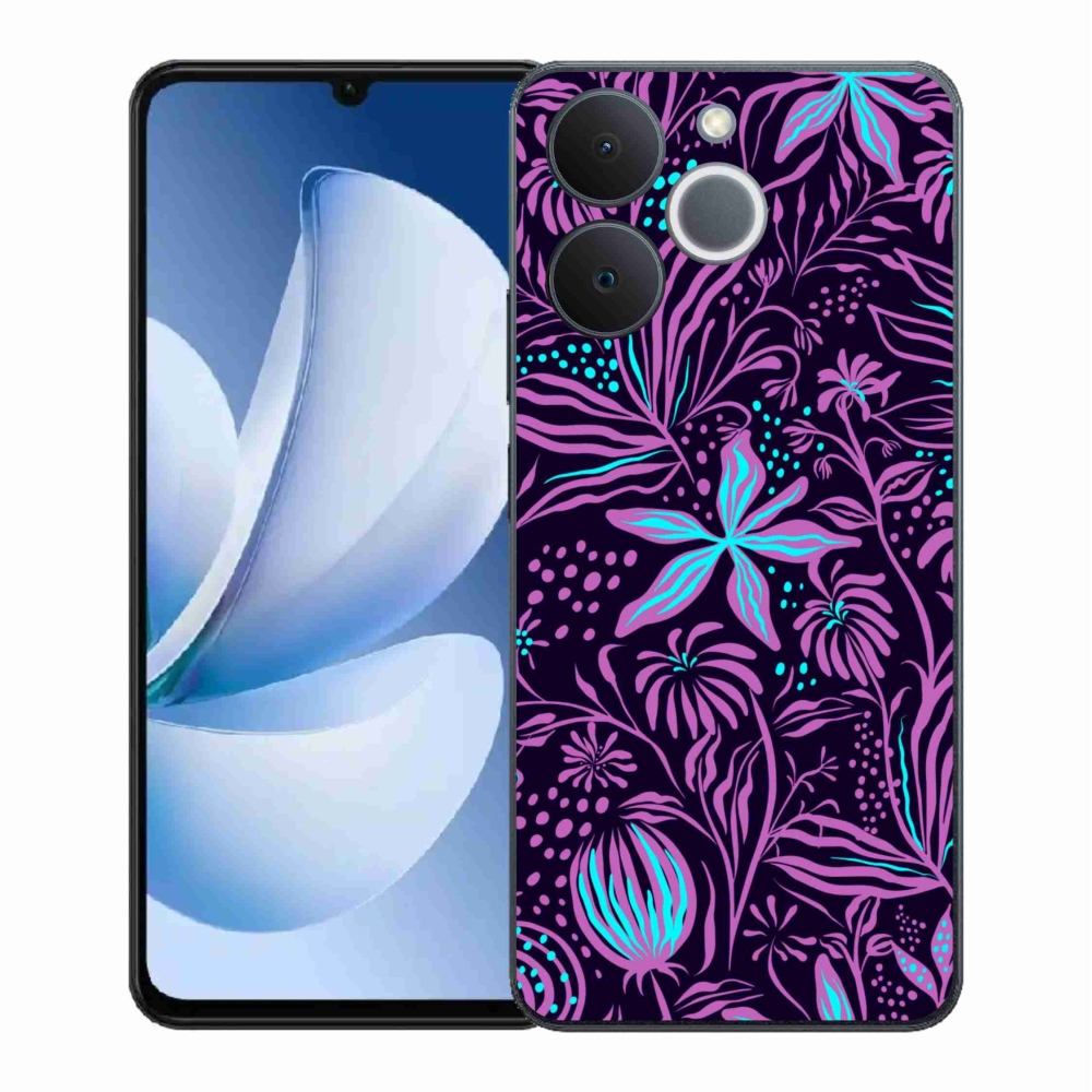 Gélový kryt mmCase na Realme Note 70T - kvety 2
