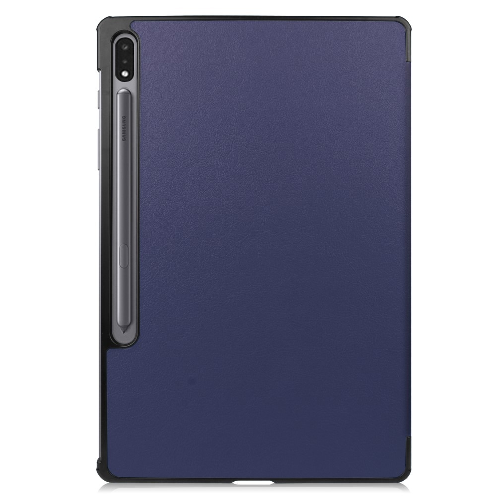 Case chytré zatváracie puzdro na Samsung Galaxy Tab S9+ - tmavomodré