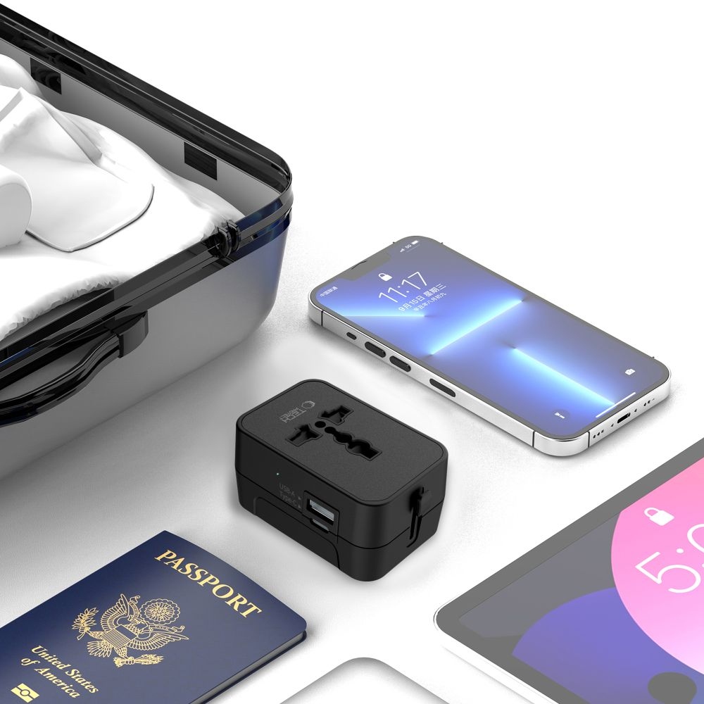 Tech-Protect TA300 univerzálny cestovný adaptér EU/UK/US/AU