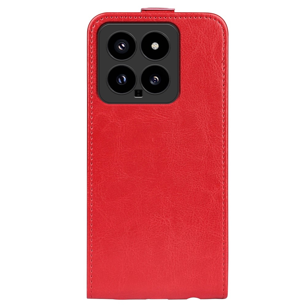 Vertical knižkové púzdro na Xiaomi 14 - červené