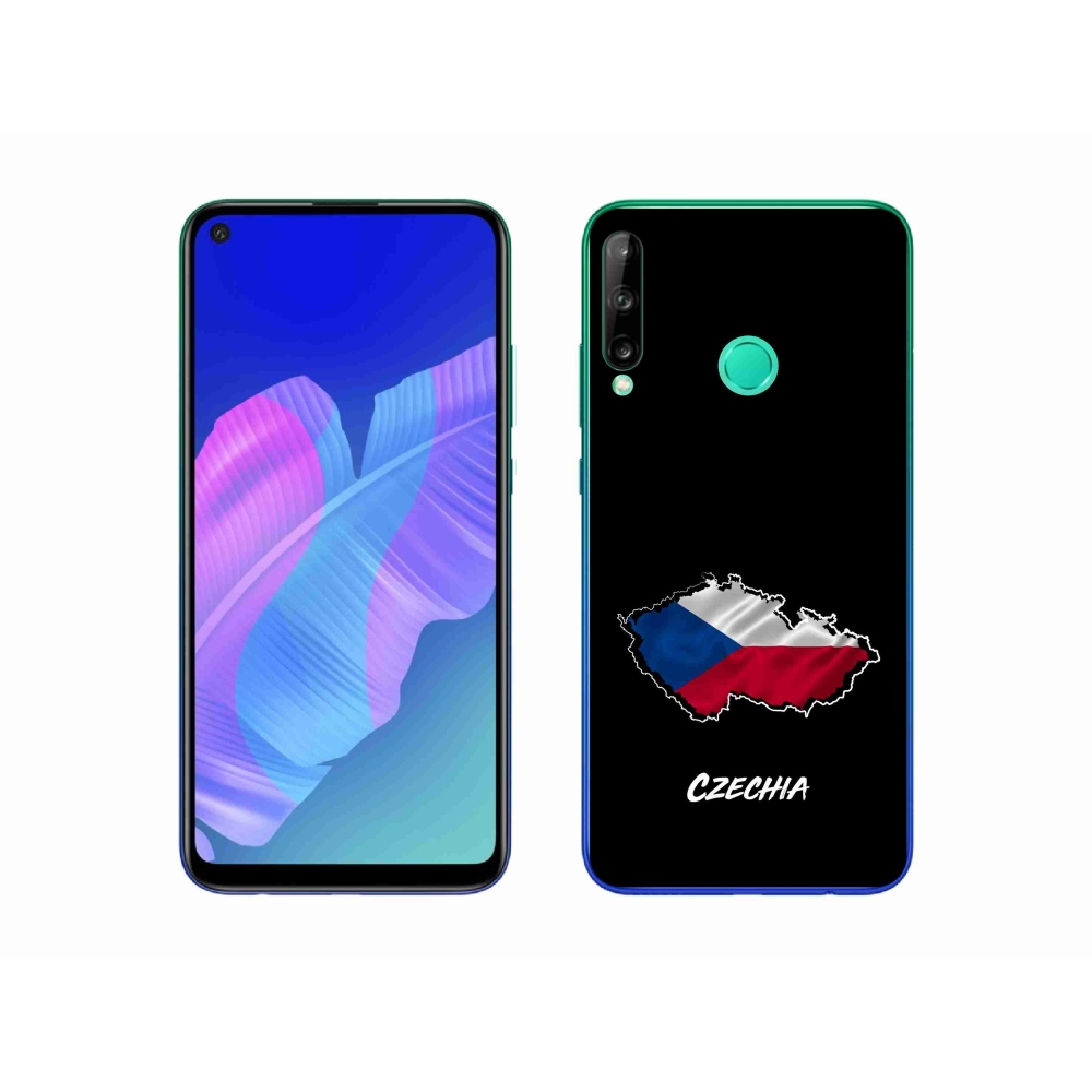 Gélový kryt mmCase na Huawei P40 Lite E - Czechia čierne pozadie