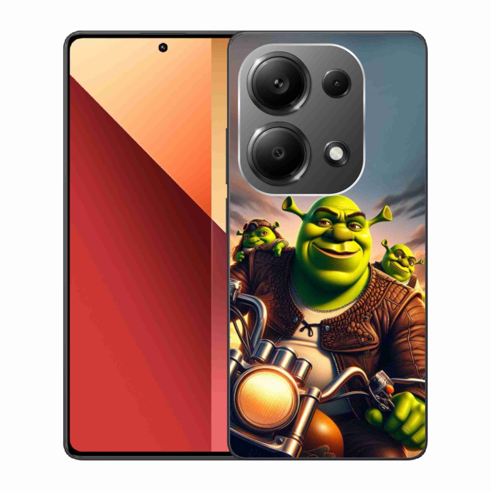 Gélový kryt mmCase na Xiaomi Redmi Note 13 Pro 4G/Poco M6 Pro - shrek na motorke