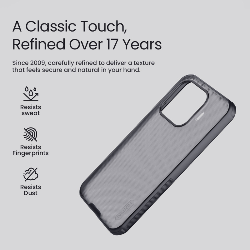 Nillkin Super Frosted PRO zadný kryt pre Xiaomi 17T, priehľadná čierna