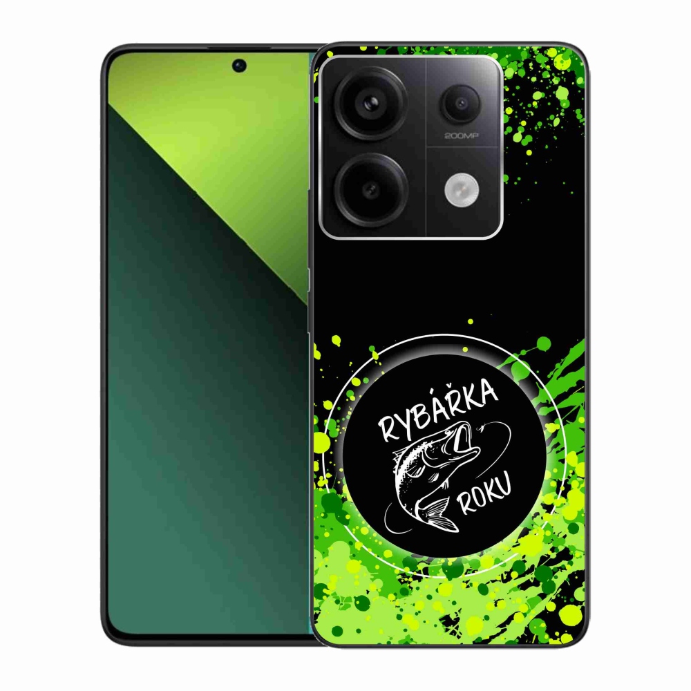 Gélový kryt mmCase na Xiaomi Redmi Note 13 Pro 5G/Poco X6 5G - rybárka roka čierne pozadie