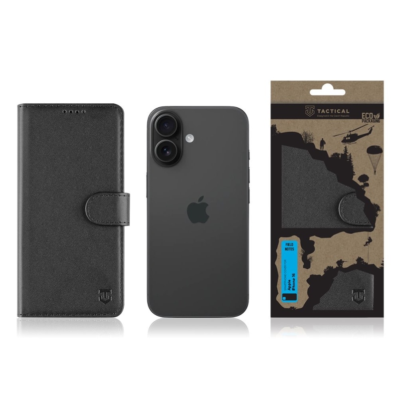 Tactical Field Notes pre Apple iPhone 16 Black