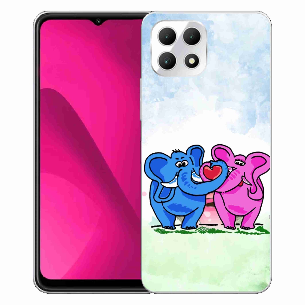Gélový kryt mmCase na T-Mobile T Phone 2 - zamilovaní slony
