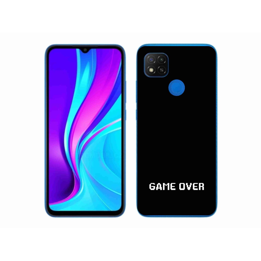 Gélový kryt mmCase na Xiaomi Redmi 9C - game over čierne pozadie