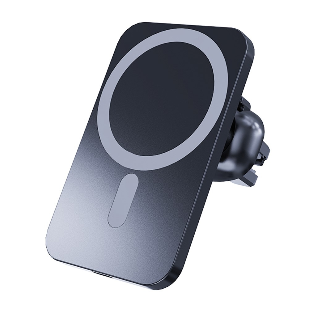 C16 magnetická bezdrôtová nabíjačka do auta s MagSafe 15W - čierna