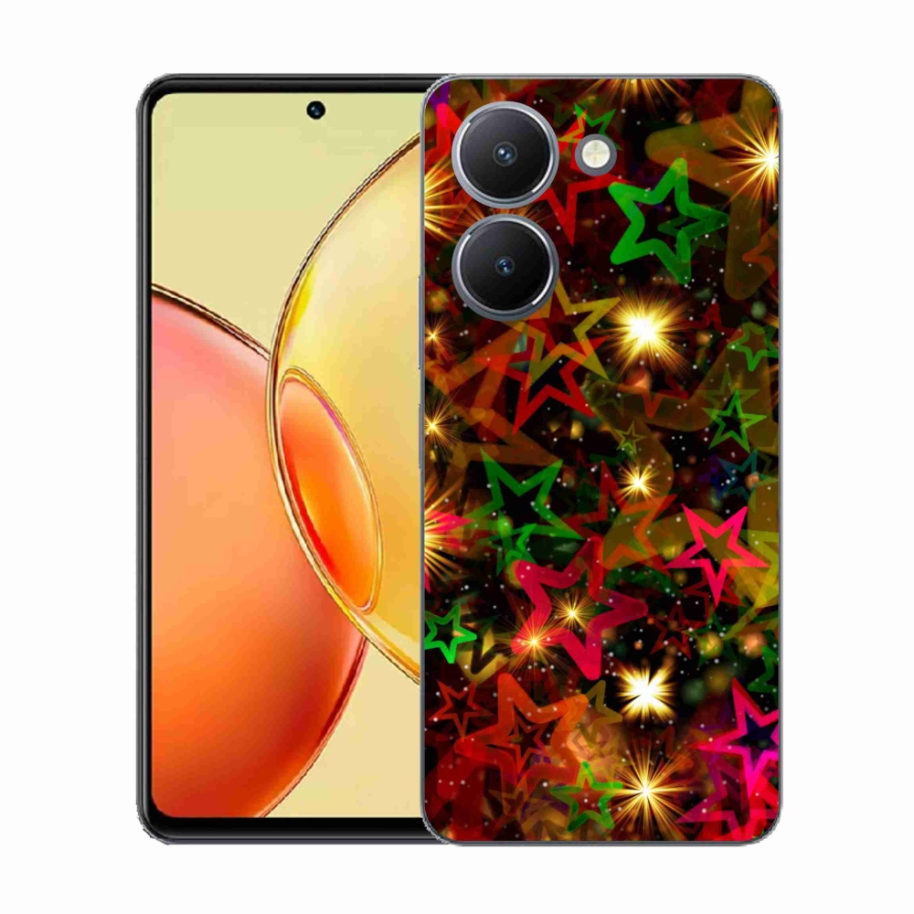 Gélový kryt mmCase na Vivo Y36 - farebné hviezdičky