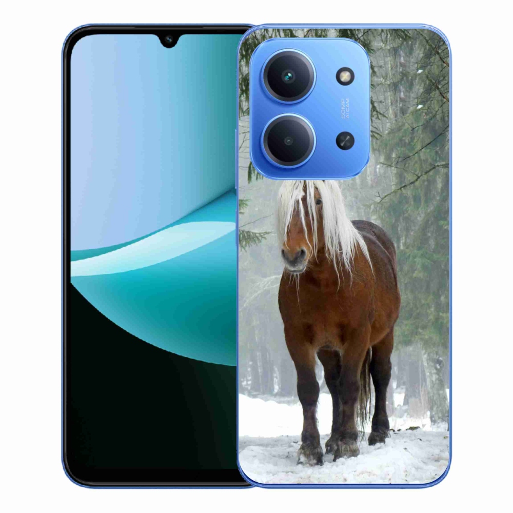 Gélový kryt mmCase na Xiaomi Redmi 15C 4G/5G (173mm) - kôň v lese