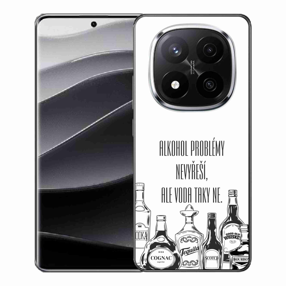 Gélový kryt mmCase na Xiaomi Redmi Note 14 Pro+ 5G - vtipný text biele pozadie