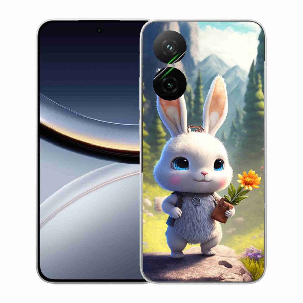 Gélový kryt mmCase na Xiaomi Poco F7 5G - roztomilý zajačik
