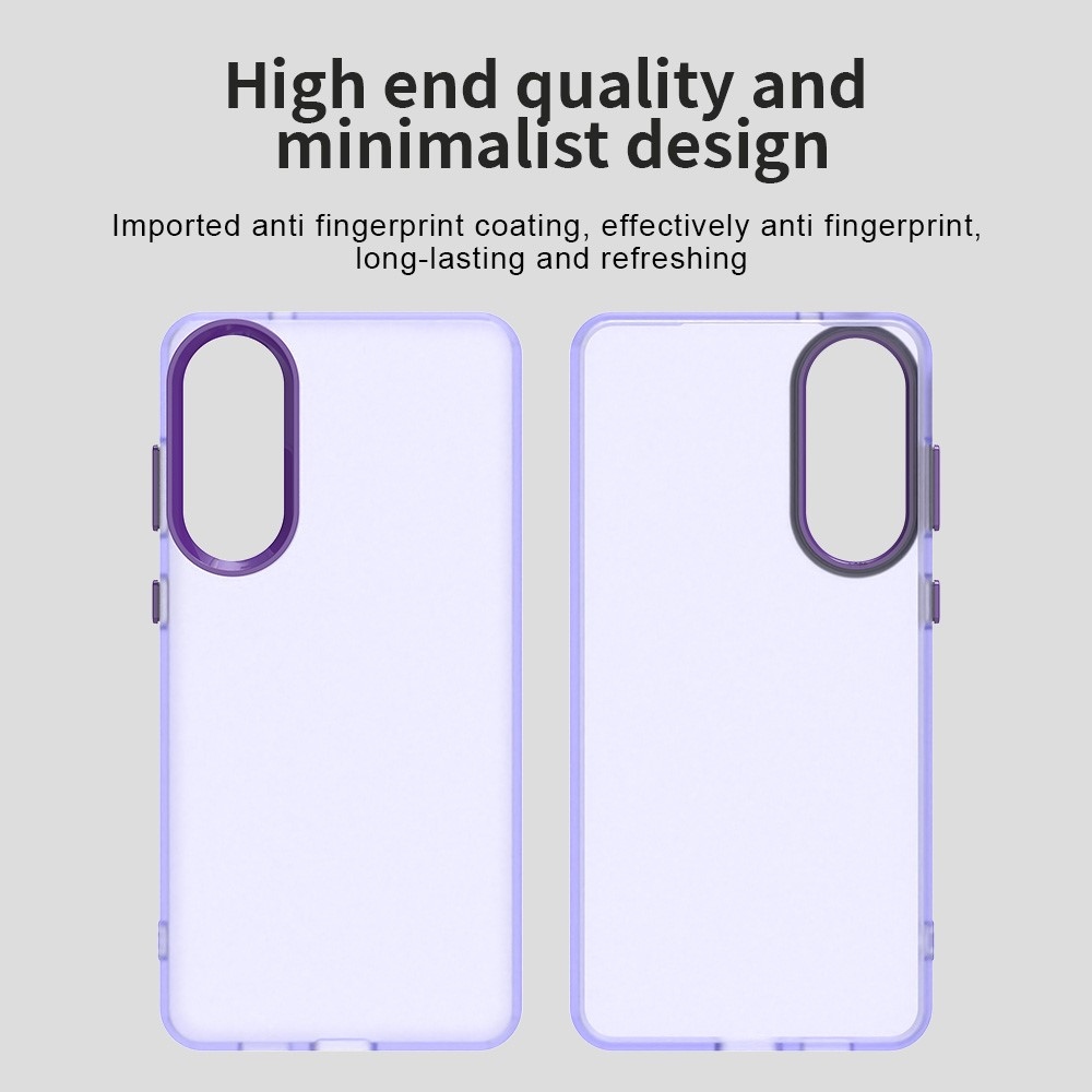 Candys matný gélový obal na Samsung Galaxy S25 Edge - fialový