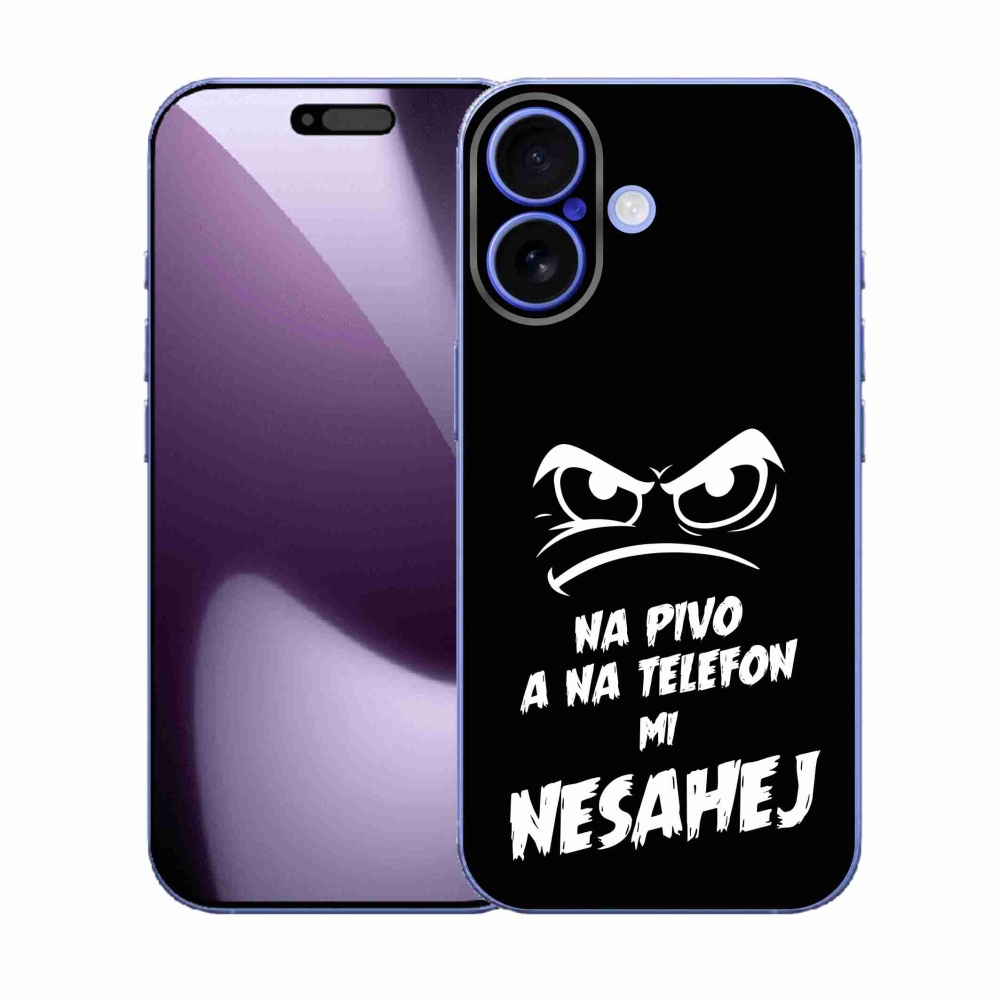 Gélový kryt mmCase na iPhone 17 - pivný motív 2 čierne pozadie
