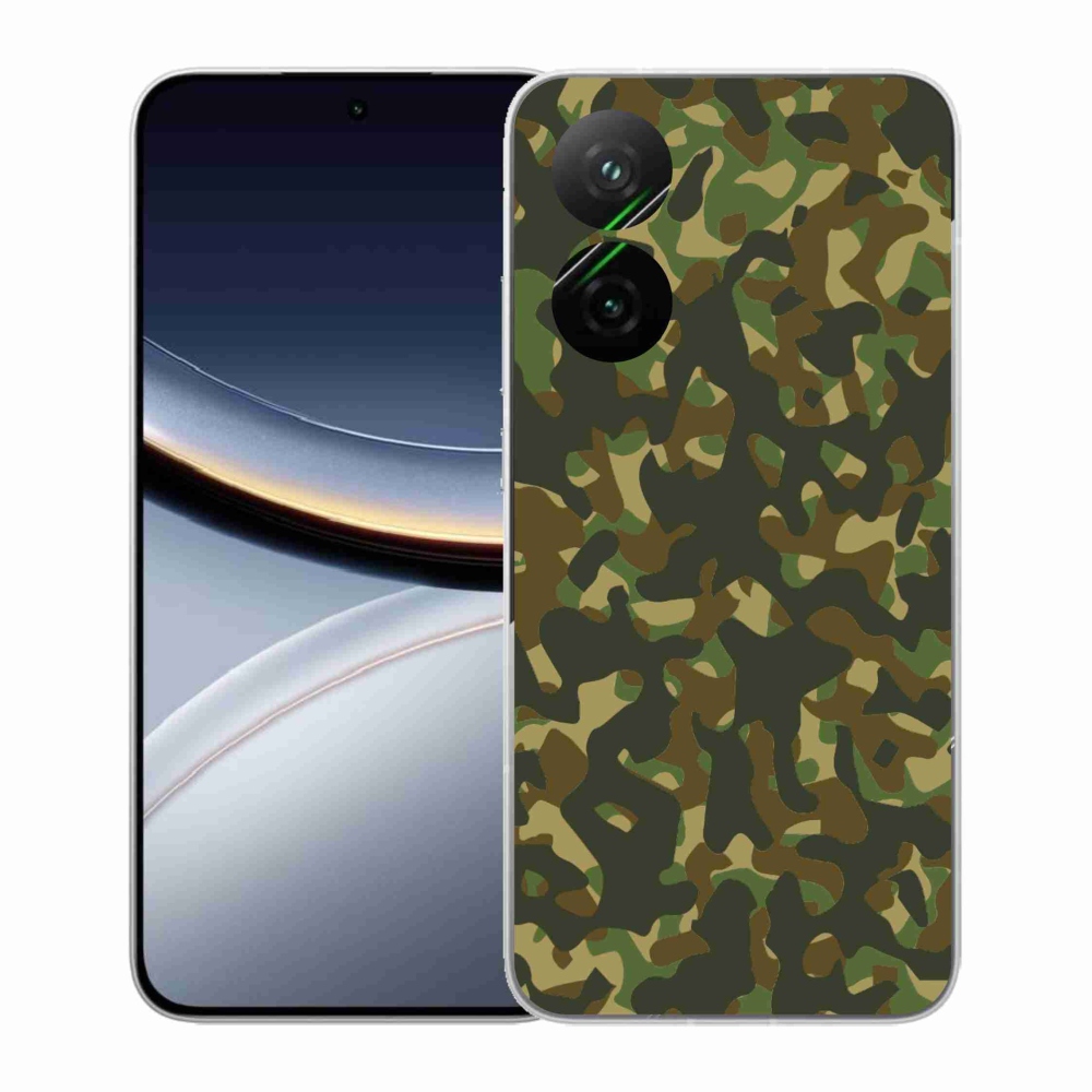 Gélový kryt mmCase na Xiaomi Poco F7 5G - maskáčový vzor 1