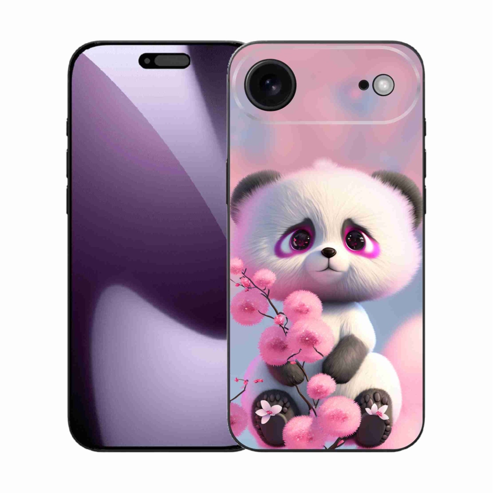 Gélový kryt mmCase na iPhone 17 Air - roztomilá panda 1