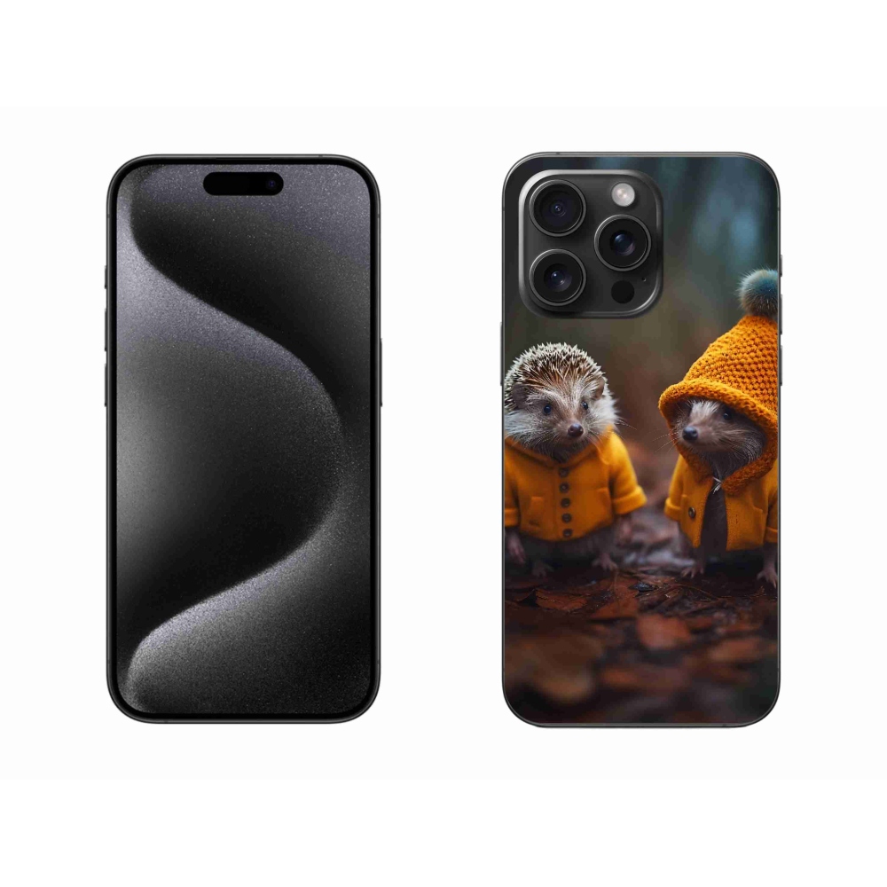 Gélový kryt mmCase na iPhone 15 Pro Max - ježkovia