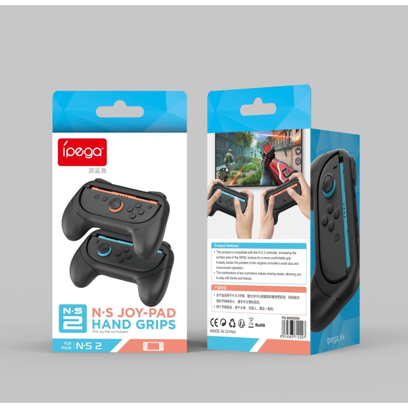 iPega SW2055H Grip pre JoyCon Ovládače Nintendo Switch 2 Black