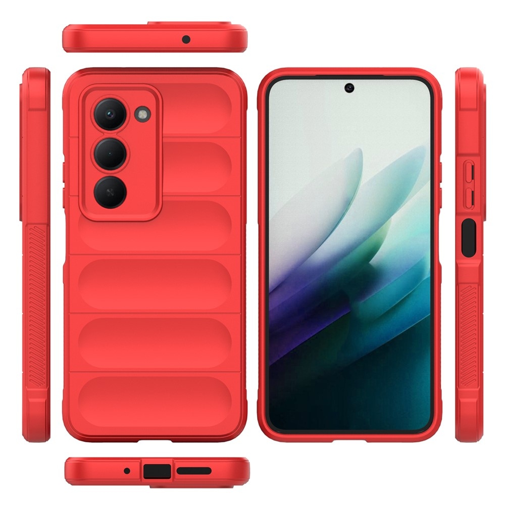 Rugg odolný gélový obal na Xiaomi Redmi 15 4G (171mm) - červený