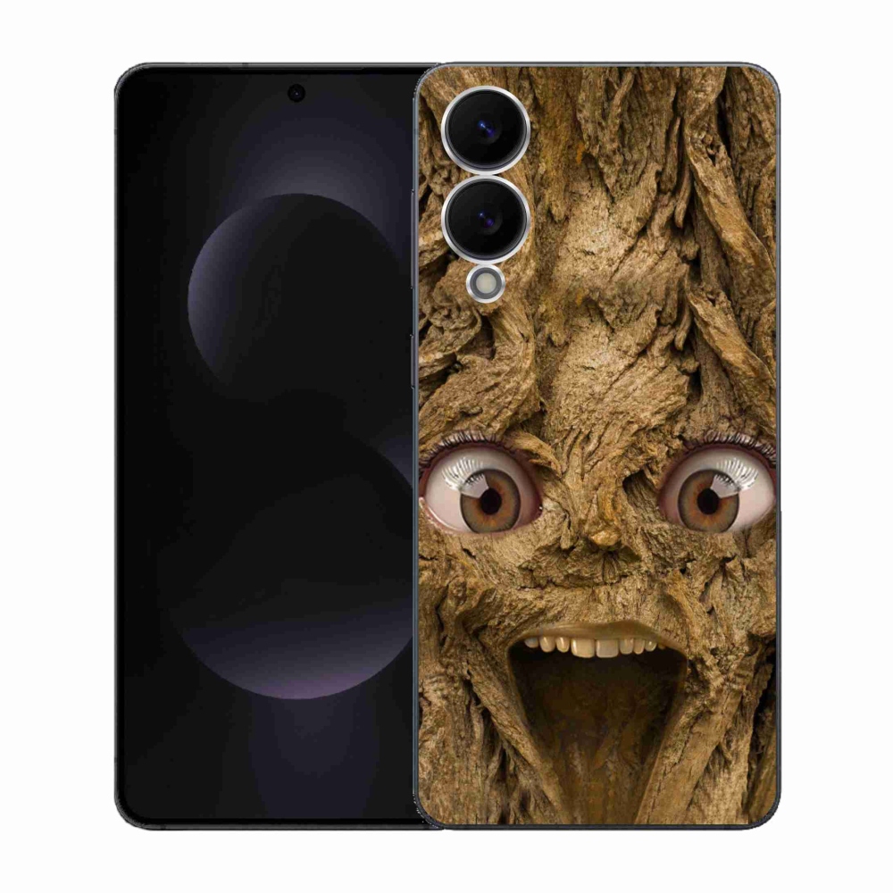 Gélový kryt mmCase na Samsung Galaxy S25 Edge - veselý strom s očami