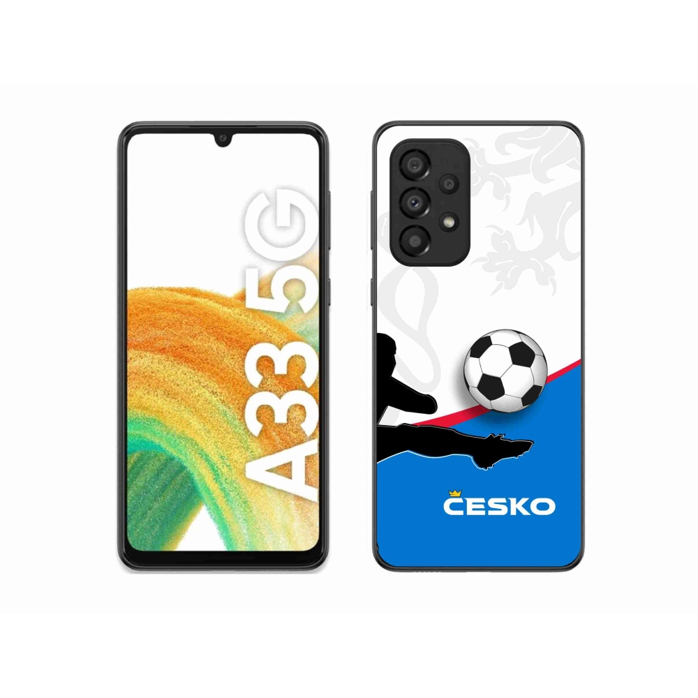 Gélový kryt mmCase na Samsung Galaxy A33 5G - futbal Česko 3