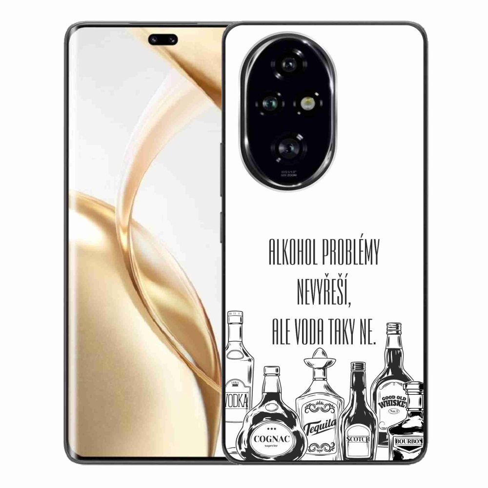 Gélový kryt mmCase na Honor 200 Pro 5G - vtipný text biele pozadie