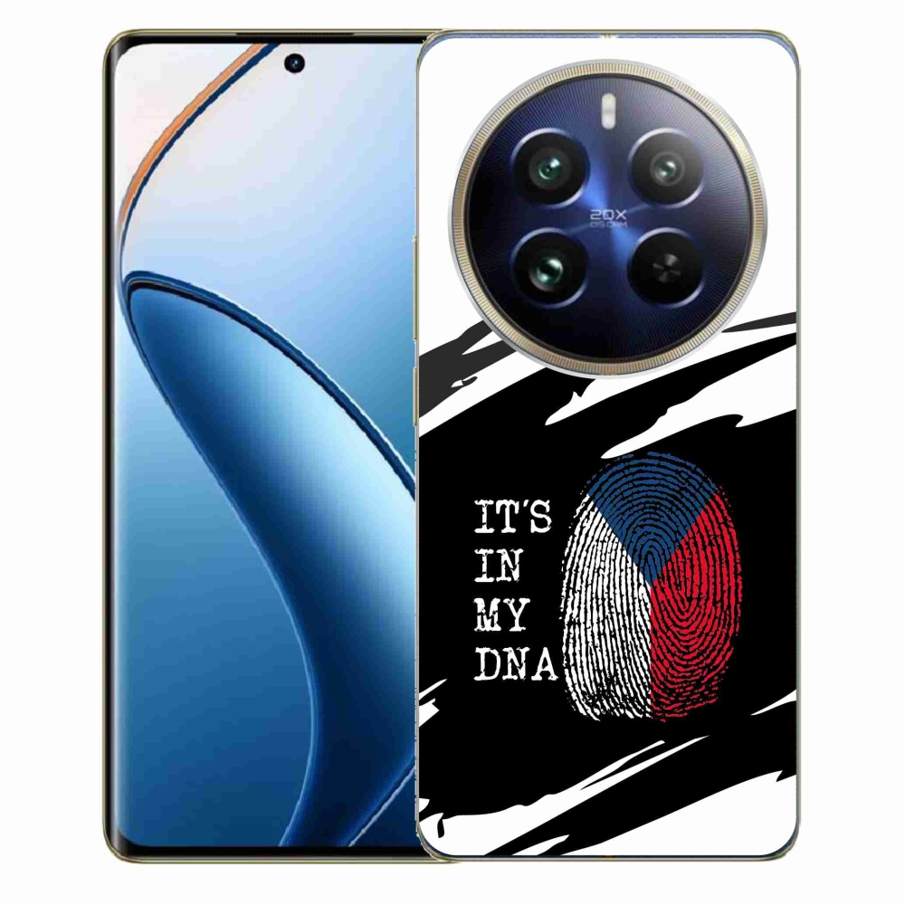 Gélový kryt mmCase na Realme 12 Pro 5G/12 Pro+ 5G - vlajka odtlačok prsta čiernobiele pozadie