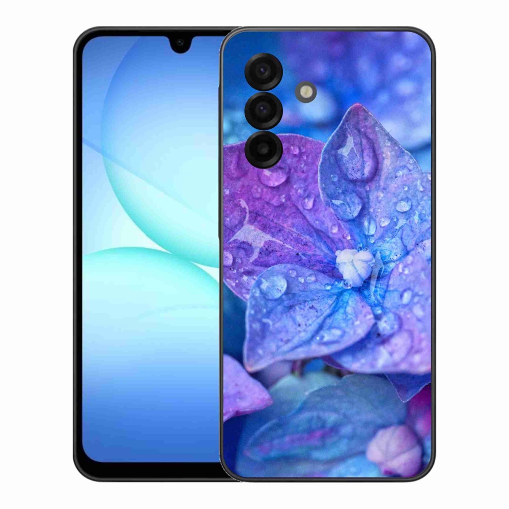 Gélový kryt mmCase na Samsung Galaxy A17 4G/5G - fialový kvet