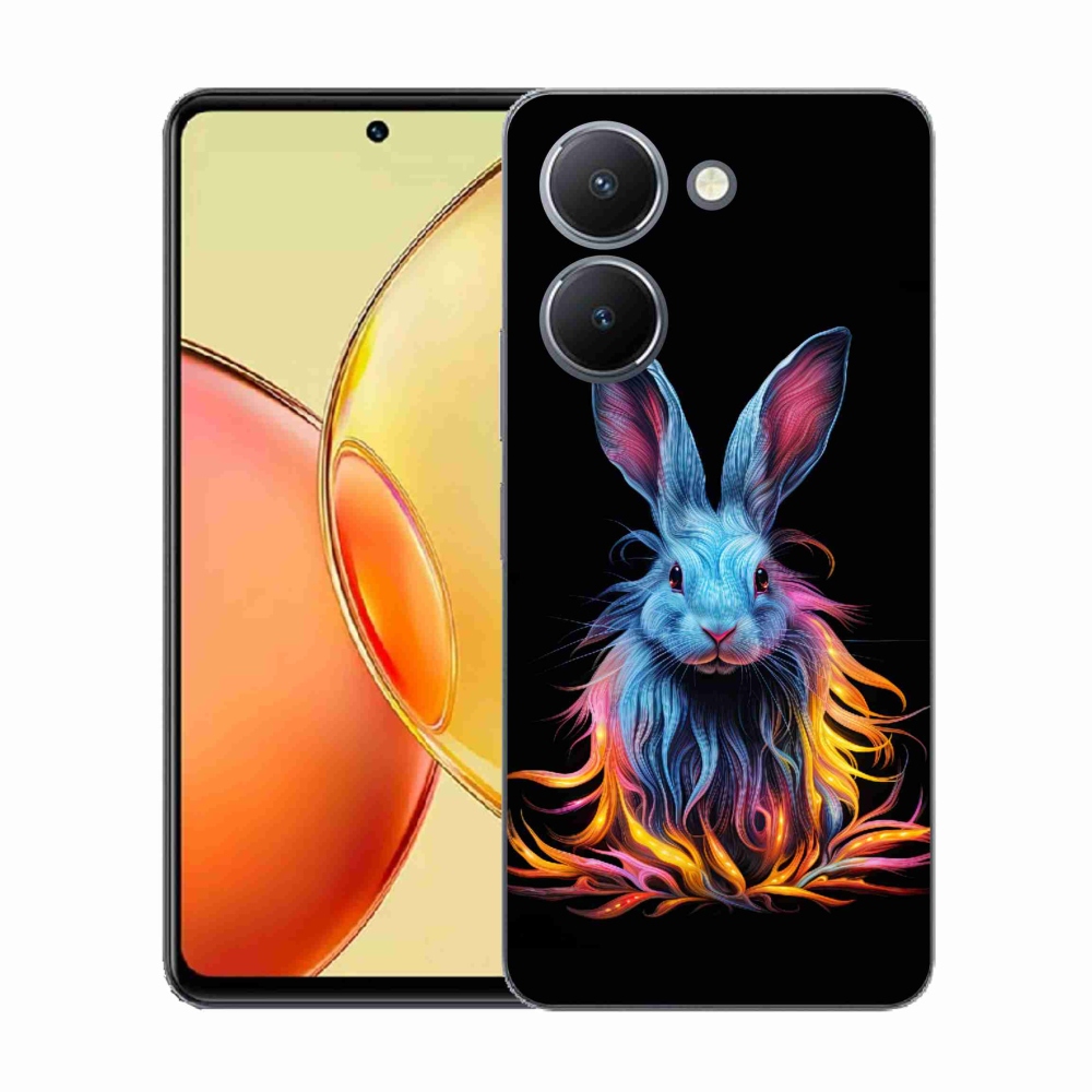 Gélový kryt mmCase na Vivo Y36 - abstraktný zajac
