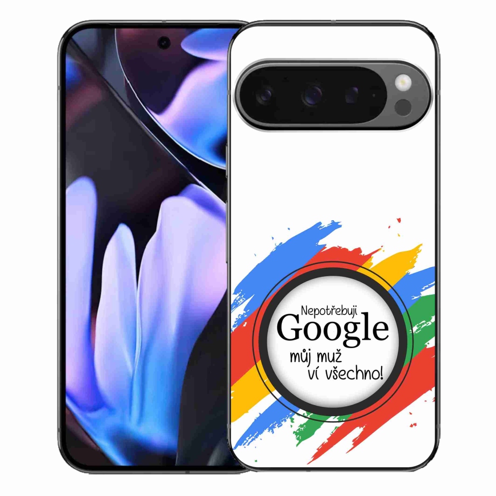 Gélový kryt mmCase na Google Pixel 9 Pro XL - muž vie všetko biele pozadie