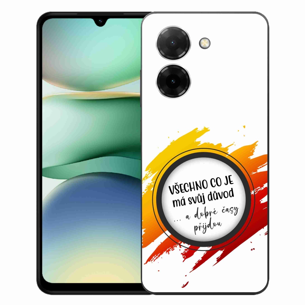 Gélový kryt mmCase na Xiaomi Redmi A5 (173.45x79.35x8.45mm) - citát 3 biele pozadie