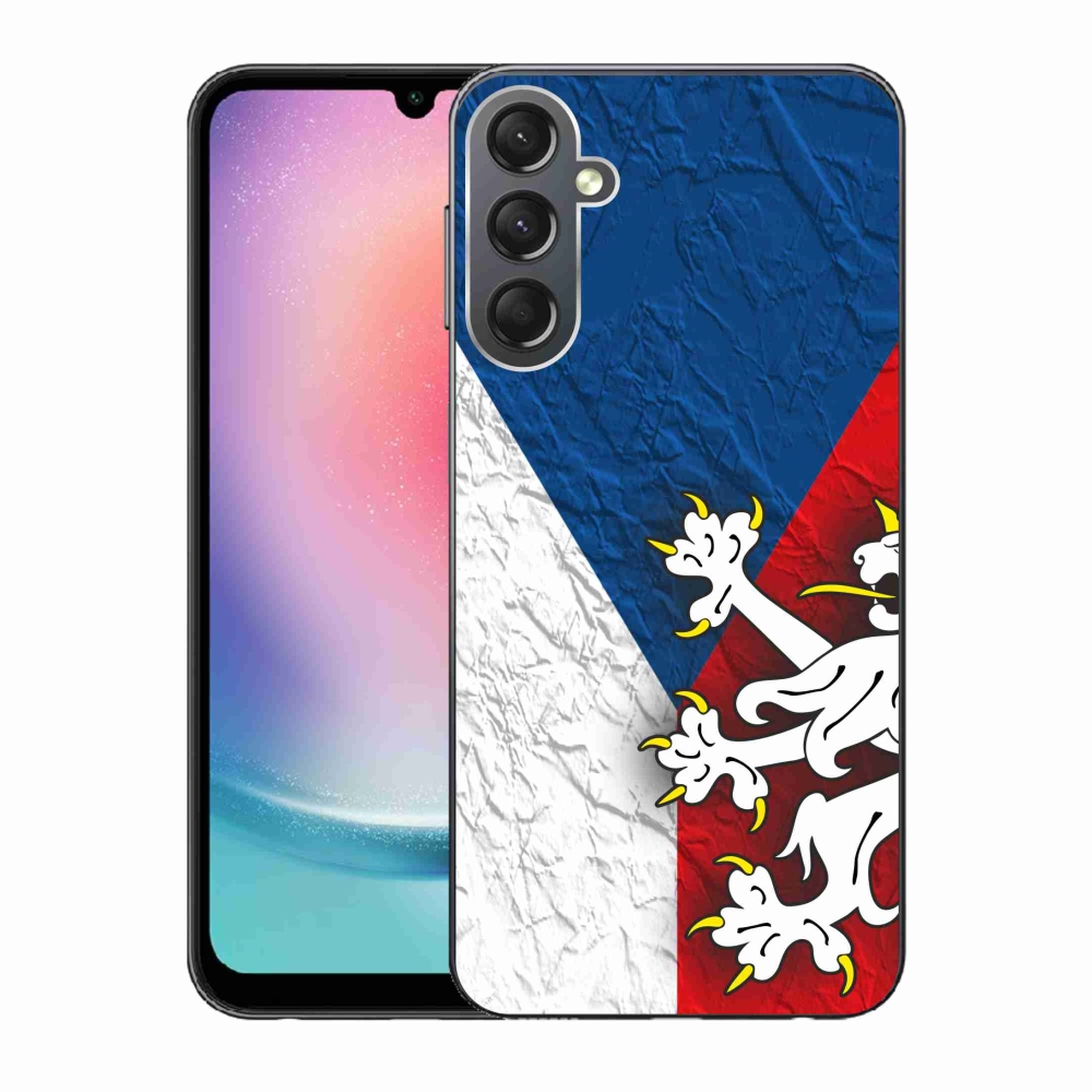 Gélový kryt mmCase na Samsung Galaxy A24 - slovenská vlajka 1