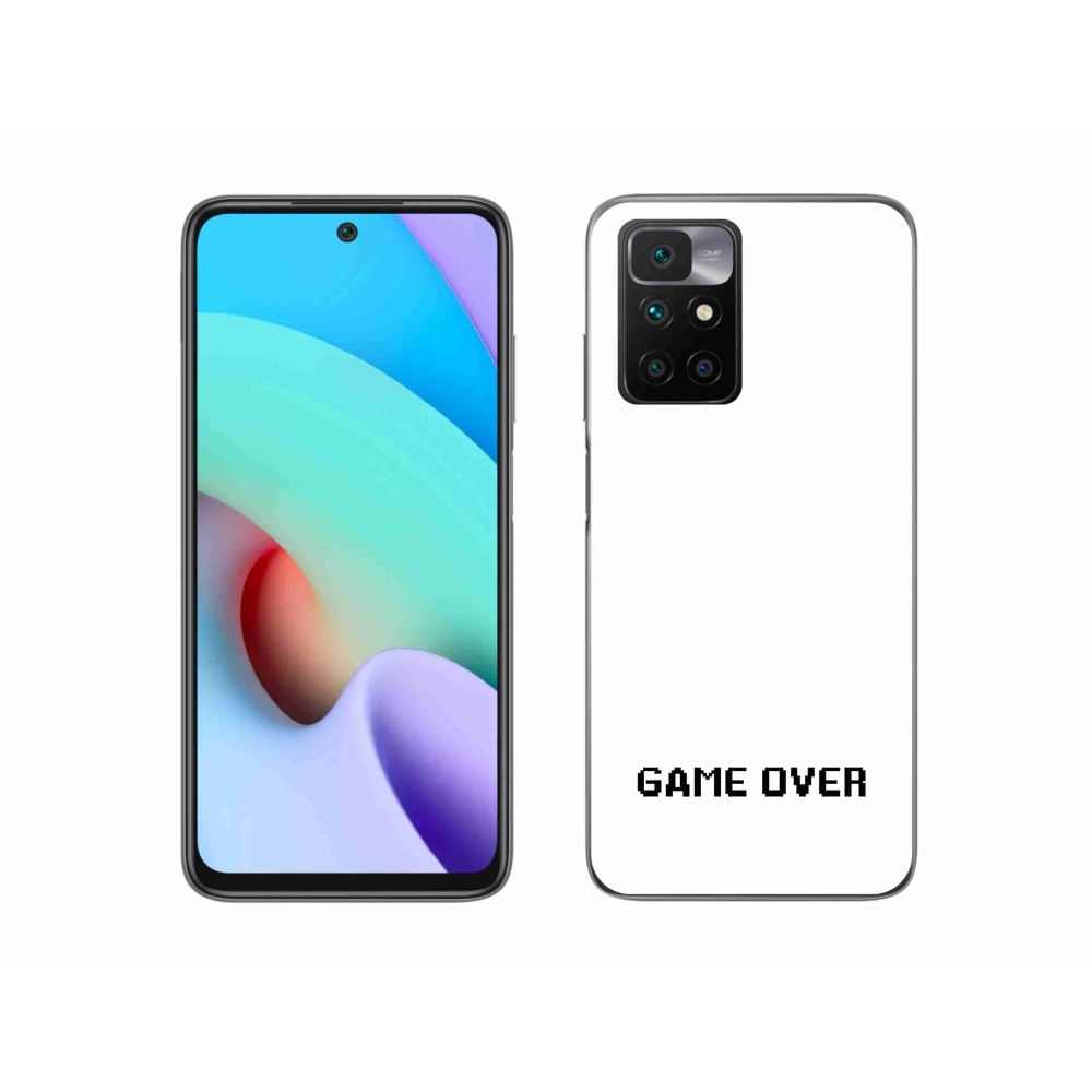 Gélový kryt mmCase na Xiaomi Redmi 10/Redmi 10 (2022) - game over biele pozadie
