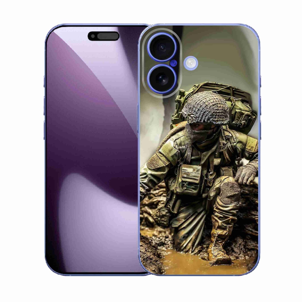 Gélový kryt mmCase na iPhone 17 - vojak