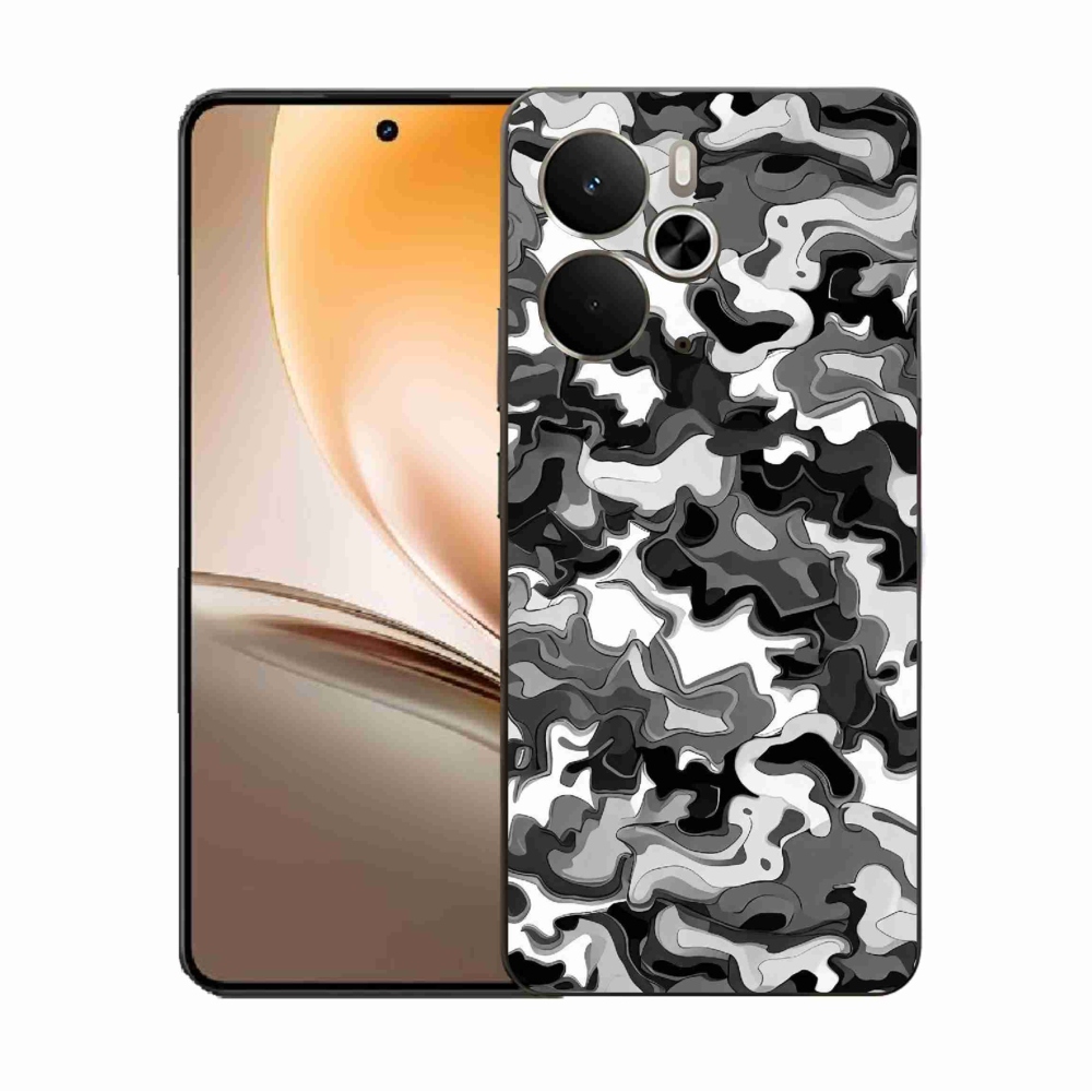 Gélový kryt mmCase na Realme 14 5G - maskáčový vzor 3