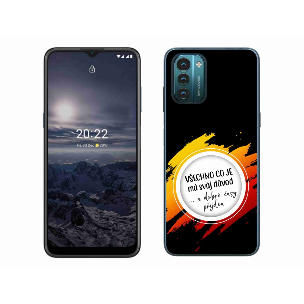 Gélový kryt mmCase na Nokia G11/G21 - citát 3 čierne pozadie