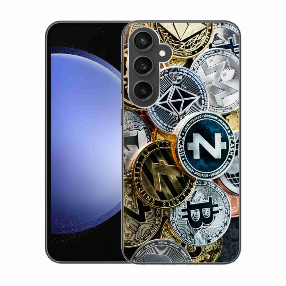 Gélový kryt mmCase na Samsung Galaxy S23 FE - kryptomeny