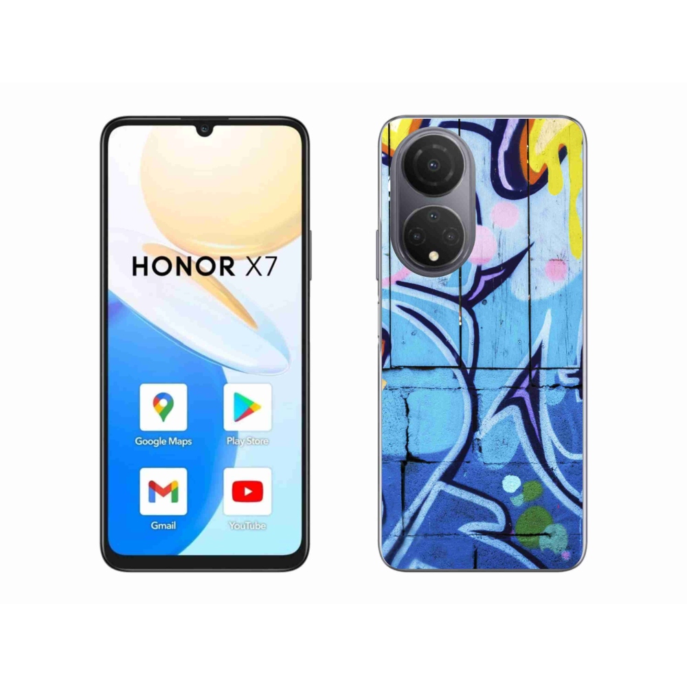 Gélový kryt mmCase na Honor X7 - graffiti