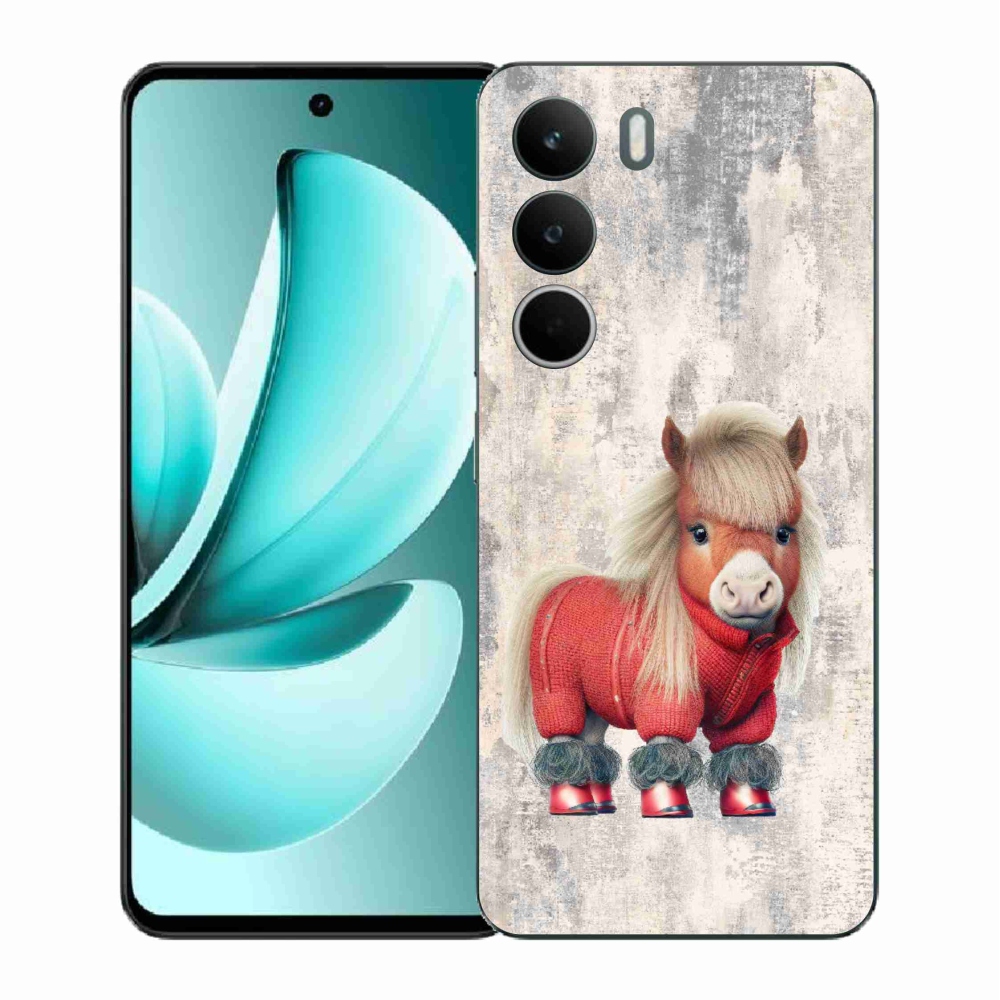 Gélový kryt mmCase na Realme C71 - poník vo svetri