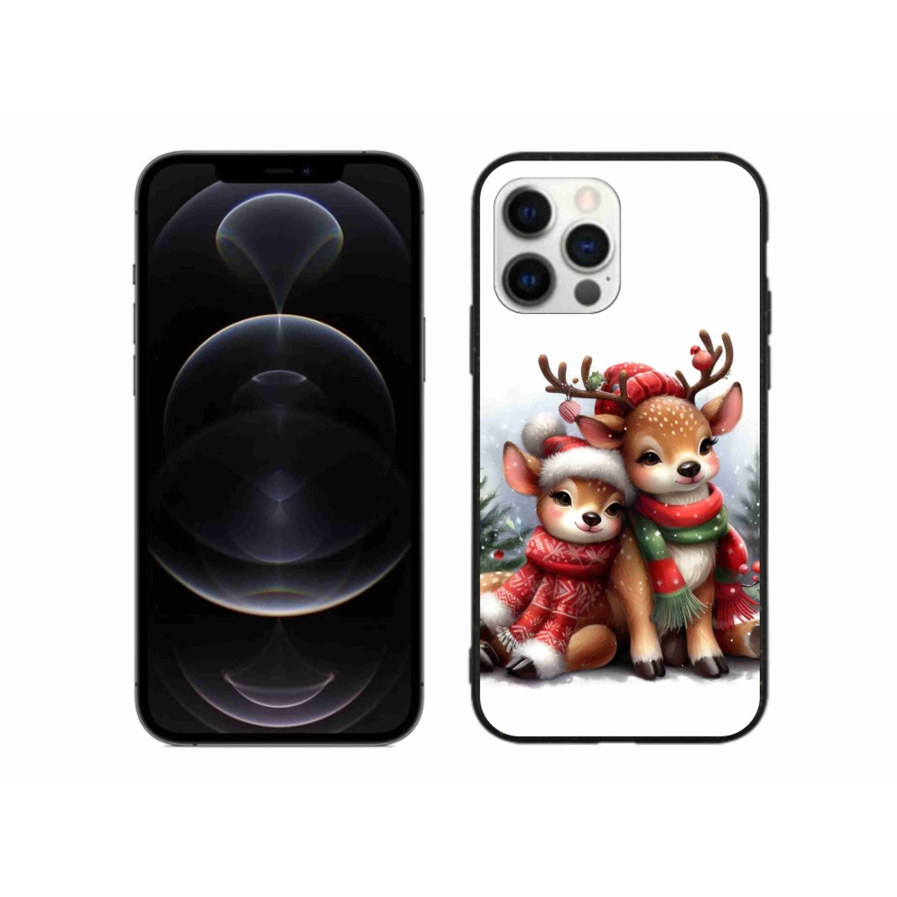 Gélový kryt mmCase na iPhone 12 Pro Max - vianočné soby