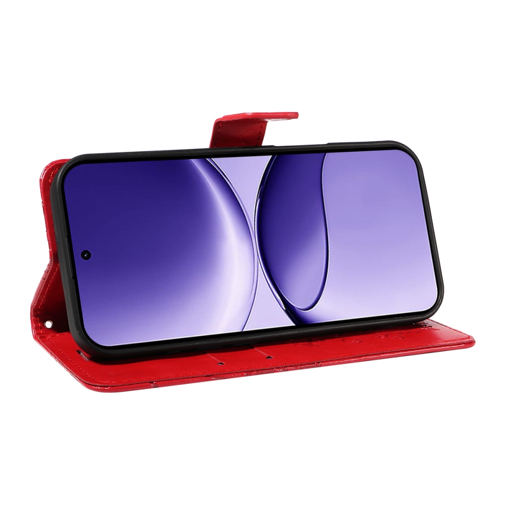 Big Butterfly knižkové puzdro na Xiaomi Poco F7 5G - červené