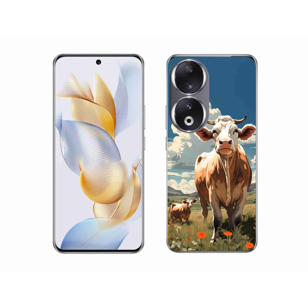 Gélový kryt mmCase na Honor 90 - kravy na lúke