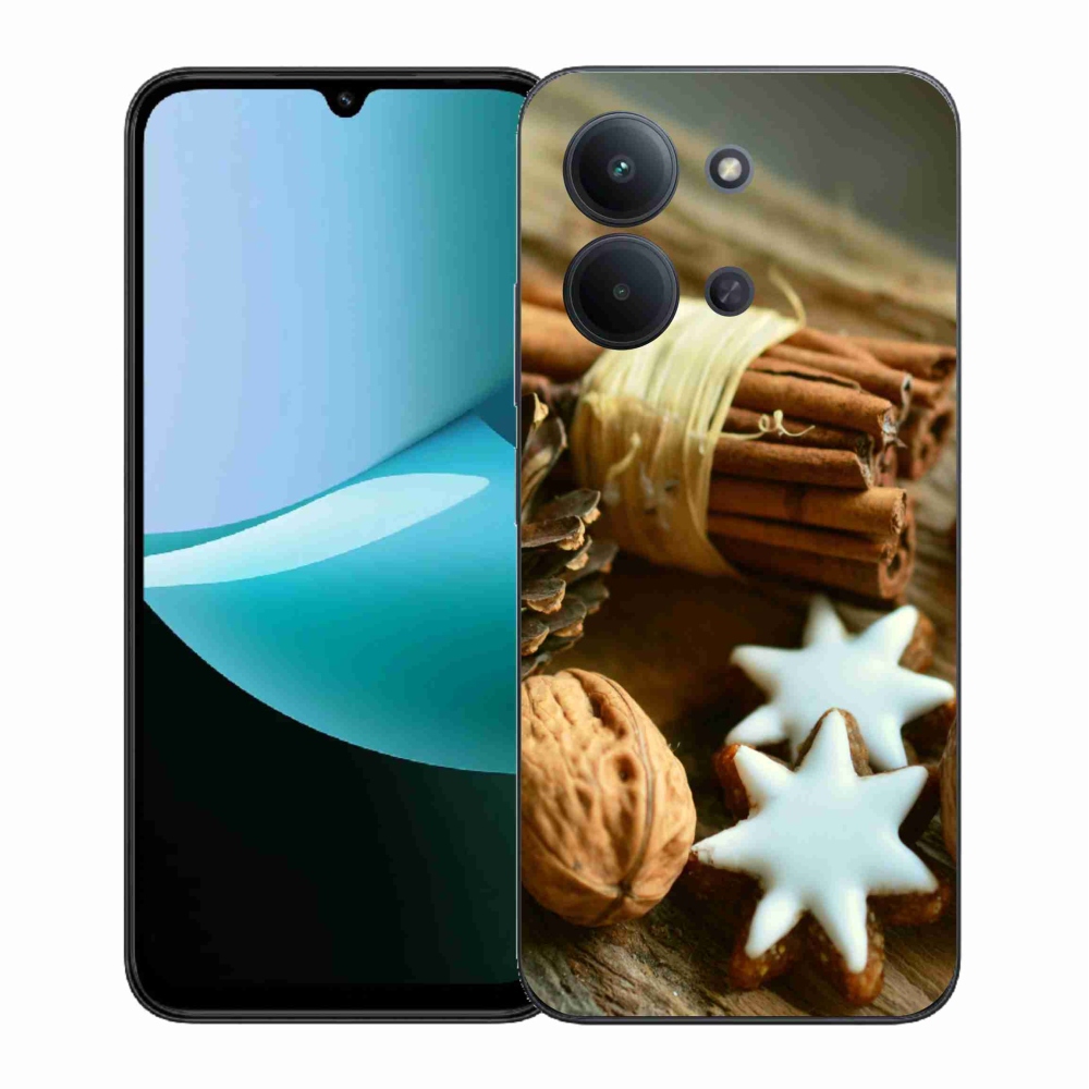 Gélový kryt mmCase na Xiaomi Redmi 15C 4G (171mm)/Poco C85 4G (171mm) - škorica a perníčky