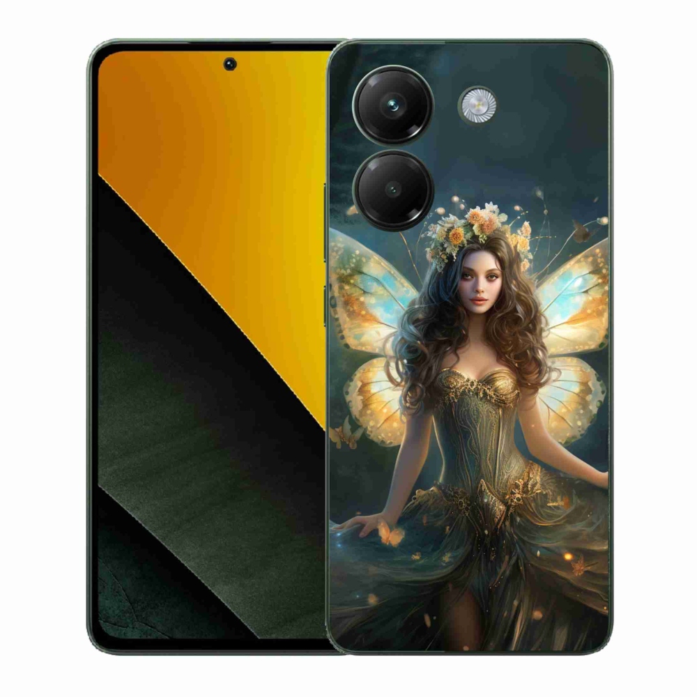 Gélový kryt mmCase na Xiaomi Poco M7 Pro 5G - motýlia žena