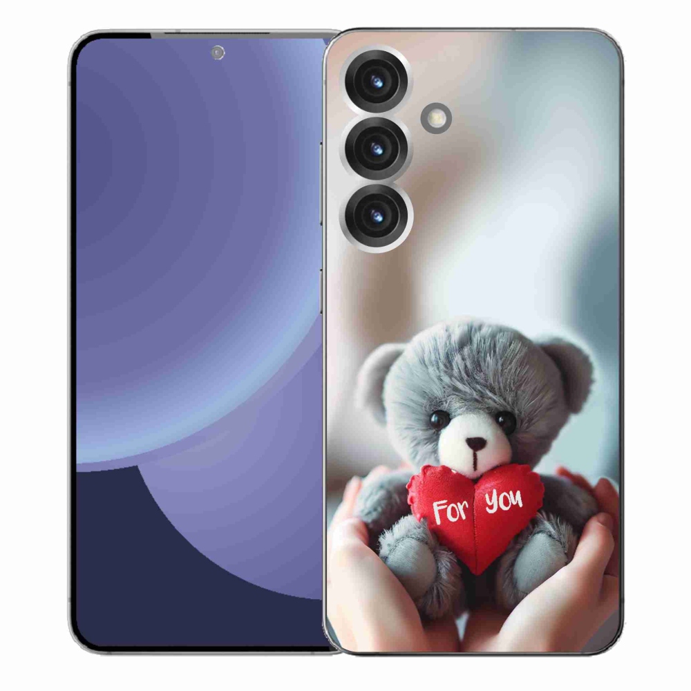 Gélový kryt mmCase na Samsung Galaxy S25+ - medvedík pre zamilovaných