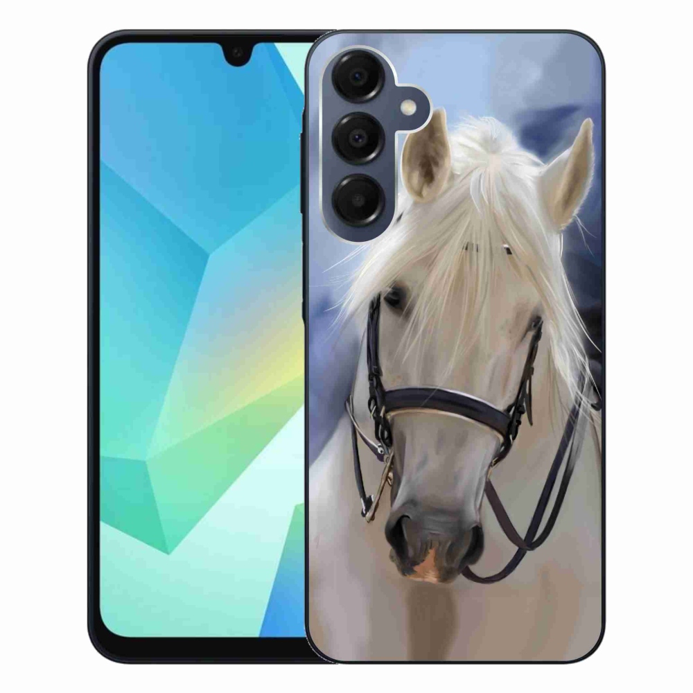 Gélový kryt mmCase na Samsung Galaxy A16 4G/5G - biely kôň